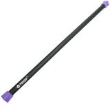 PRISP Weighted Exercise Workout Bar - Total Body Weight Bar for Home Gym Fitness Yoga and Strength Training