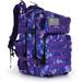 45L Camping Hiking Backpack 3 day assault pack with Molle Waterproof backpack Rucksack for Hiking Backpacks (Purple Camo)