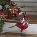 Holiday Cardinal Metal Garden Statues Set of 2