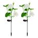 FFENYAN Soft Light Solar Flower Light 2PCS Solar Flower Lights Outdoor Solar Yard Decoration Lights Landscapes Lamp For Patio Lawns Pathways