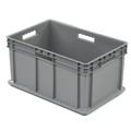 Akro-Mils 37682 Straight Wall Container Solid Sides & Base 23-3/4 L x 15-3/4 W x 12-1/4 H Gray Lot of 3