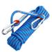 Wolike 10M/32.8FT Outdoor Climbing Rope Nylon Rope Safety Rope Climbing Cord Life Rope Speed Descent Rope 10mm Diameter 1200kg Static Tension Climbing Rope(Blue)