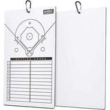 Murray Sporting Goods Dry Erase Baseball Coaches Clipboard - White Baseball Coach Lineup Board | Perfect Coaches Gift for Baseball & Softball Coaches