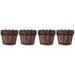 4 Pcs Barrel Planter Small Planter Pot Garden Tree Planter Garden Flower Pot Small Wood Planter for Patio