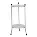 Two-Layer Elegant Metal Plant Stand Shelf Potted Plant Holder Modern Tall Plant Pot Stands for Indoor Outdoor Decor A