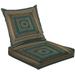 2-Piece Deep Seating Cushion Set Marble art emboss 3d seamless pattern Luxury greek marble textured Outdoor Chair Solid Rectangle Patio Cushion Set