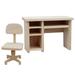 Decorations for Bedroom Dollhouse Computer Desk Table Office Chair Model Toy Accessories Child Micro Scene Mini School Wood