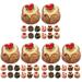 Props Model Decor Store Display Home Decoration Faux Cupcake Toy Lifelike Fake Cakes 60 Pcs