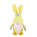LAOSR New Easter Decorative Rabbit Figure Creative Cartoon Faceless Doll Bowknot Decorative Ornaments Buy 2 Ship 3