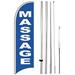 Massage - Windless Feather Swooper Flag Banner Sign Kit 15 Ft Tall Bb-H