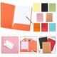 Huayishang Office Supplies Clearance Paper File Folder L-Shaped File Cover Student Stationery Color A4 File Folder File Folders Orange