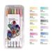 Fiber Pen 3000 White Stem Water-based Pen Hook Pen Watercolor Pen 12 Colors 12ml School Supplies Office Supplies