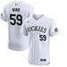 Jake Bird Men's Nike White Colorado Rockies Home Elite Custom Jersey