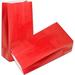 KEYYOOMY 24 CT Small Paper Bags Red Party Favor Printed Paper Gift Bags Kraft Paper Bags for Wedding Baby Shower Party(24 CT Red Color)