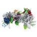 5pcs Creative Christmas Plant Stem Pick Decoration Artificial Pine Cone Berry Floral Pick Stems Plant for DIY Home Ornament Wedding Christmas Party (Mixed Color)