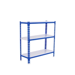 SimonRack Simonclick schraubenloses Metallregal 3 Böden. Farbe BLAU/WEISS 1000x800x400 mm Image
