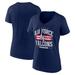 Women's Fanatics Branded Navy Air Force Falcons Americana Team V-Neck T-Shirt
