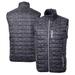 Men's Cutter & Buck Black Florida Gators Rainier PrimaLoft Eco Insulated Printed Full-Zip Puffer Vest