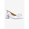 Wide Width Women's Kimma Pump by J. Renee in White (Size 9 1/2 W)