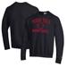 Men's Champion Black Texas Tech Red Raiders Basketball Icon Pullover Crewneck Sweatshirt