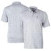 Men's Cutter & Buck Gray Texas Longhorns Alumni Logo Pike Constellation Print Stretch Polo