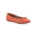 Women's Seaglass Casual Flat by White Mountain in Orange Fabric (Size 7 M)