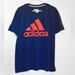 Adidas Shirts | Adidas | Graphic T-Shirt | Navy | Textured Red Logo | Size Xl | Color: Blue/Red | Size: Xl