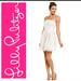 Lilly Pulitzer Dresses | Nwot Lilly Pulitzer Marielle Cameo White Race For This Lace Strapless Dress | Color: Silver/White | Size: 6