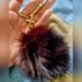 Michael Kors Bags | Michael Kors Purse Pom Fur Chain | Color: Black/Red | Size: Os