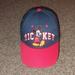 Disney Accessories | Disney Mickey Mouse Baseball Hat Red Black Embroidered Logo Boys Hat Cap | Color: Blue/Red | Size: Osb