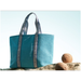 Victoria's Secret Bags | Nwt Victoria Secret Bombshell Isle Aqua Blue Large Tote Crochet Beach Bag | Color: Blue | Size: Os