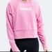 Nike Sweaters | Nike Dri-Fit Women's Cropped Loose Fit Logo Training Sweatshirt New Medium | Color: Pink | Size: M