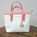 Michael Kors Bags | Jet Set Travel Extra-Small Logo Top-Zip Tote Bag | Color: Pink/White | Size: Os