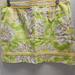 Lilly Pulitzer Skirts | Lilly Pulitzer Skort Skirt Floral Flower Green Yellow White Pink Trim Ribbon 10 | Color: Green/Yellow | Size: 10