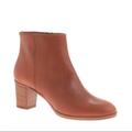 J. Crew Shoes | J. Crew Aggie Leather Whiskey Color High Heel Boot | Color: Brown | Size: 7