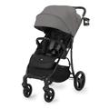Kinderkraft ASKOY Stroller from Birth to 22 kg, One-Hand-Folding Pushchair, Waterproof Hood Made of UPF50+ Fabric, Lie-Flat Position, Grey