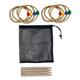 Toddmomy 5 Sets Twine Rope Toys Throw Ball Game Hook Toss Game Ring Throw Game Stem Toys Hook and Ring Game Brain Toy Hoop Ring Game Toss Game for Kids Parent-child Rope Casual Collar