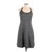 MPG Active Dress - A-Line: Gray Marled Activewear - Women's Size Large