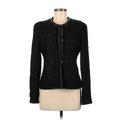 Elie Tahari Jacket: Short Black Print Jackets & Outerwear - Women's Size Medium