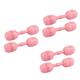 Yardwe 3 Pairs Fitness Dumbbell for Kids Dumbbells Workout Kids Pretend Sports Toy Kids Gym Exercise Toy Wood Toys Outside Kids Toys Fitness Dumbbell Weights Makeup Child Pink Adjustable