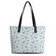 Cute Duck And Flowers Necklace Fashion Handbags for Women Top Handle Shoulder Handbag with Zippered Pockets Funny Tote Bag