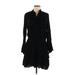 Gap Casual Dress - Shirtdress: Black Dresses - Women's Size Medium