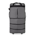 ELDA Expandable Foldable Luggage Suitcase Rolling Duffel Bag Travel Bag for Men Women Lightweight Suitcase Large Capacity Luggage Bag, Gray, XL