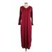 Shein Casual Dress - Maxi: Burgundy Dresses - Women's Size 4