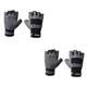 SUPVOX 2 Pairs Silicone Gloves Workout Glove Biking Gloves Exercise Gloves Up Gloves Silicone Mitts Bike Gloves Dumbbell Gloves Fingerless Gloves Gym Gloves Fitness Sports Instrument