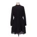 J.Crew Mercantile Casual Dress - A-Line Mock Long sleeves: Black Solid Dresses - Women's Size 2