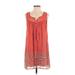 As U Wish Casual Dress - A-Line: Orange Dresses - Women's Size Small