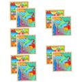 TOYANDONA 10 Boxes Children's Educational Puzzle Stem Toddlers Dinosaur Puzzles Animal Puzzles for Toddlers 1-3 Kids Animal Puzzle Children Jigsaw Puzzles Kids Puzzles Toy Fruit Wooden