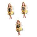 Vaguelly 9 Pcs Halloween Party Outfits Halloween Costumes Chucky Costume for Kids Headbands for Kids Bee Costume Kids Party Outfits Halloween Cosplay Costume Dreses Child Dance Costume