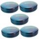 JECOMPRIS 5pcs Four Compartments Medicine Box Serving Tray Round Stand for Tablet Round Pills Plastic Pallets Tablet Mount Weekly Reminder Pill Anti-Scratch Travel Pp Protective Case